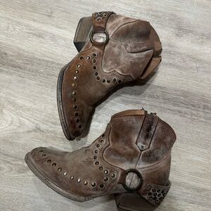 Circle G Tan Leather Boots